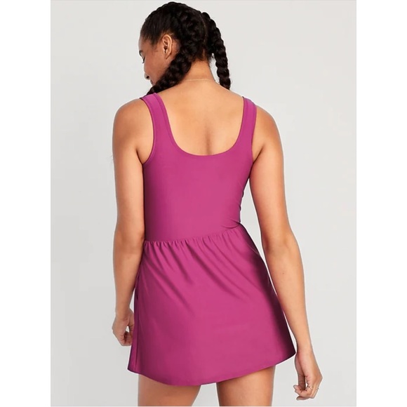 'NWT Old Navy Wrap-Front Swimsuit Dress - Picture 2 of 8